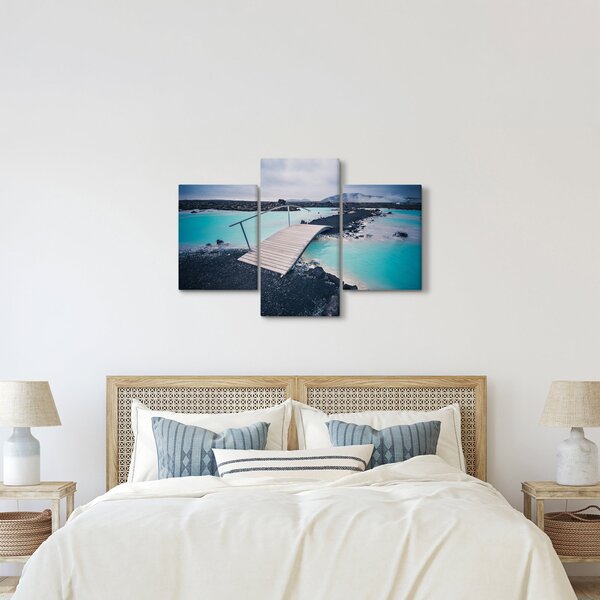 Tablou cu pod din lemn (90x60 cm)