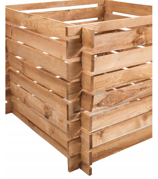 Composter de grădină din lemn 640L