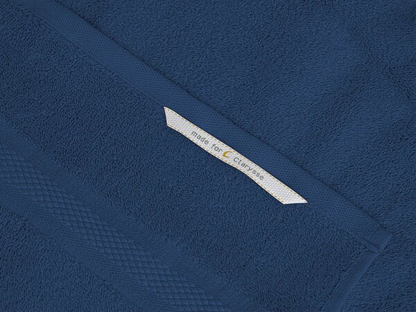 Prosop CLARYSSE ELEGANCE 60x110 cm albastru inchis, 100% bumbac