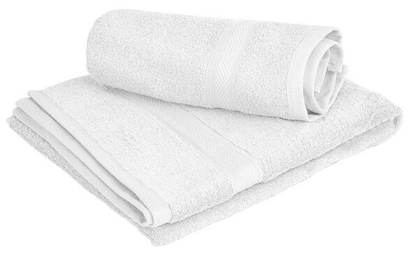 Prosop CLARYSSE ELEGANCE 60x110 cm alb, 100% bumbac