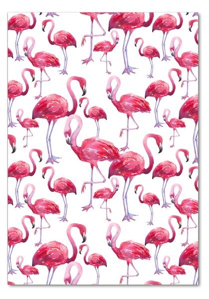 Fotografie imprimată pe sticlă Flamingos