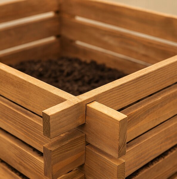 Composter de grădină din lemn 640L