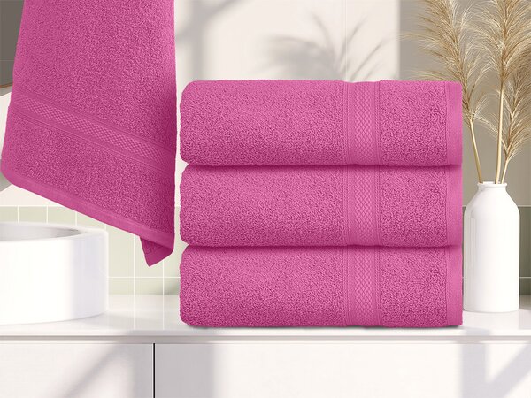 Prosop CLARYSSE ELEGANCE 60x110 cm roz, 100% bumbac