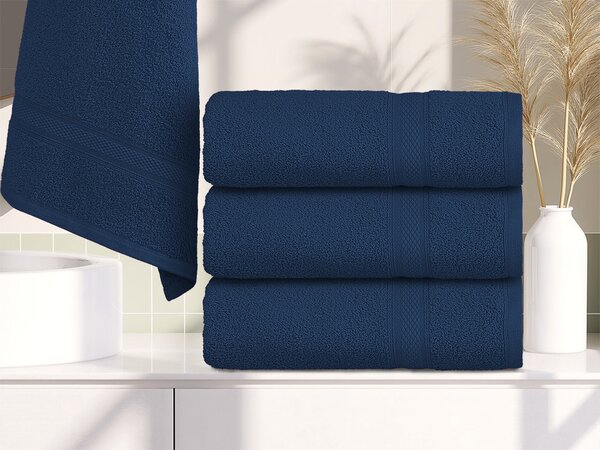 Prosop CLARYSSE ELEGANCE 60x110 cm albastru inchis, 100% bumbac