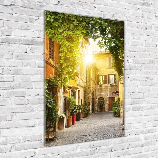 Fotografie imprimată pe sticlă străzile italiene