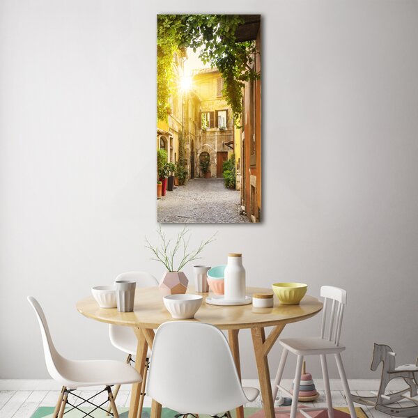 Fotografie imprimată pe sticlă străzile italiene