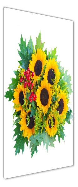 Imagine de sticlă buchet de floarea-soarelui