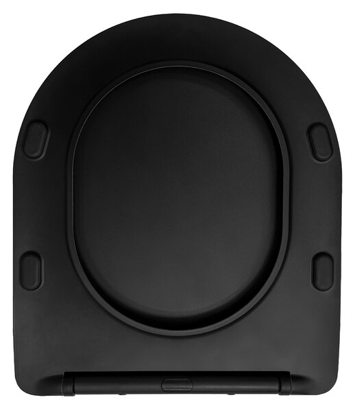 Capac WC CARLO FLAT UF BLACK MATT