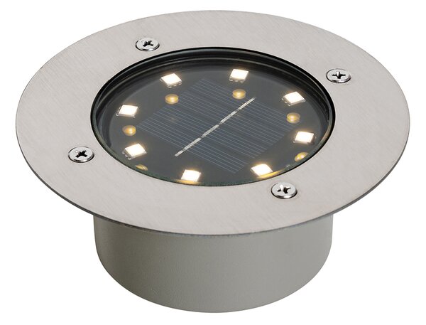 Set de 6 spoturi de sol din oțel, inclusiv LED IP65 solar - Terry
