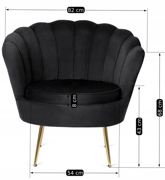 Fotoliu Guarida (negru) (cu taburete). Promo -16%. 1119139
