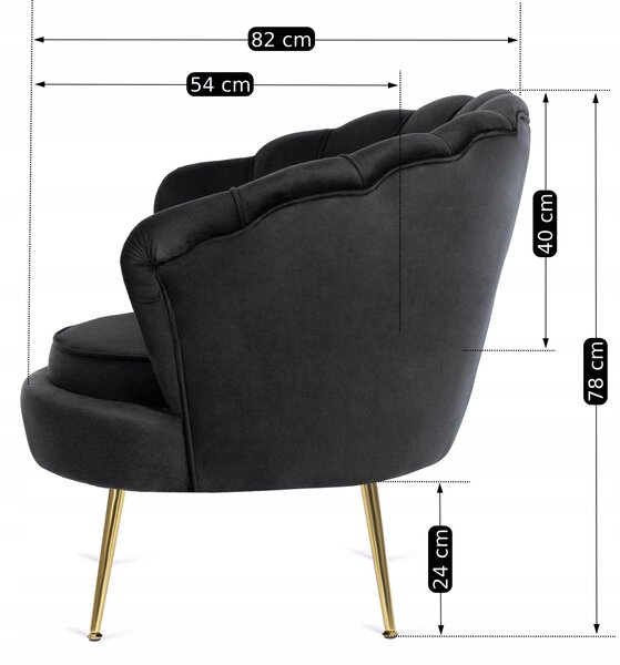 Fotoliu Guarida (negru) (cu taburete). Promo -16%. 1119139