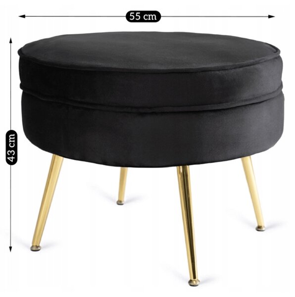 Fotoliu Guarida (negru) (cu taburete). Promo -16%. 1119139