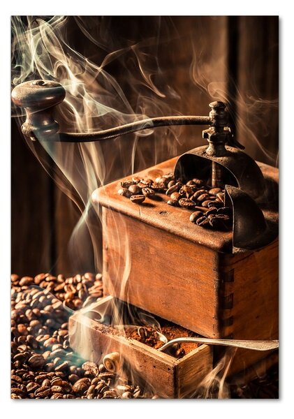 Fotografie imprimată pe sticlă Boabe de cafea