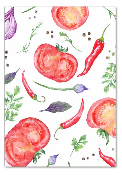 Tablou Printat Pe Sticlă legume