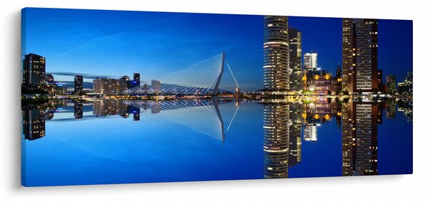 Tablou - Rotterdam nocturn (120x50 cm)