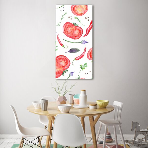 Tablou Printat Pe Sticlă legume