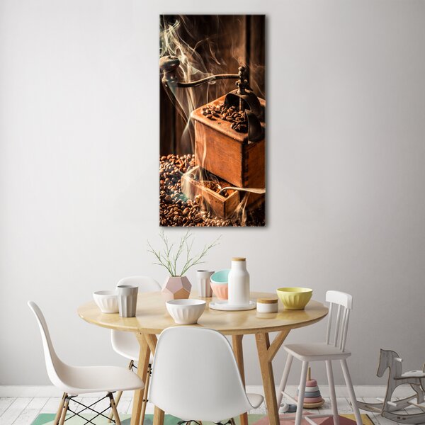 Fotografie imprimată pe sticlă Boabe de cafea