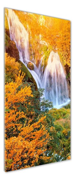 Imagine de sticlă Cascada în toamna