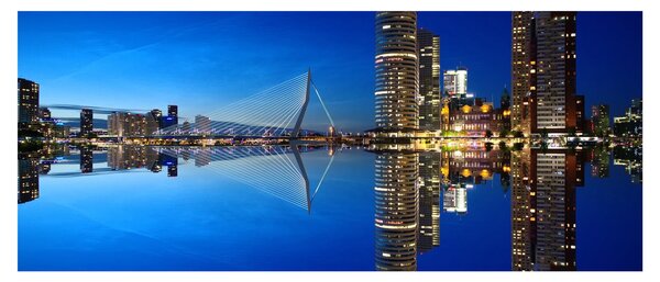 Tablou - Rotterdam nocturn (120x50 cm)