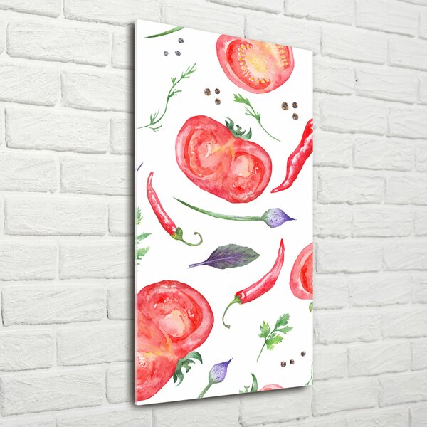 Tablou Printat Pe Sticlă legume