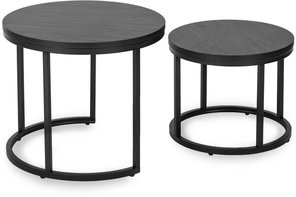 Set 2 măsuțe de cafea Metacion (negru) . Promo -15%. 1119274