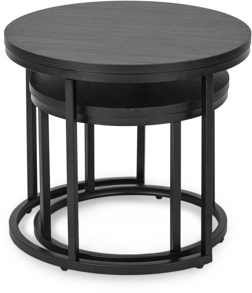 Set 2 măsuțe de cafea Metacion (negru) . Promo -15%. 1119274
