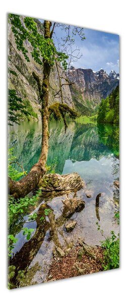 Tablou sticlă Lacul în munți