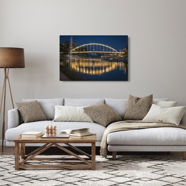 Tablou cu făntână arteziană (90x60 cm)
