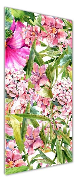 Tablou Printat Pe Sticlă flori tropicale
