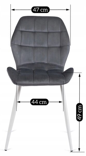 Scaun sufragerie Ligado (gri + Alb) . 1128965