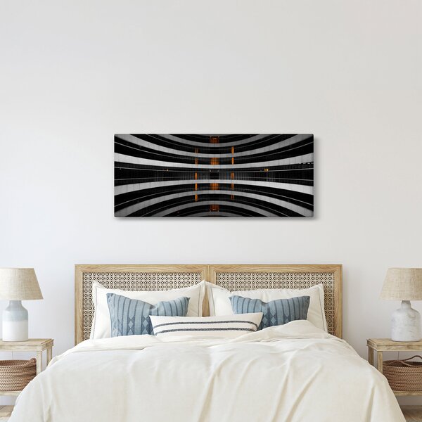 Tablou abstract - clădire (120x50 cm)