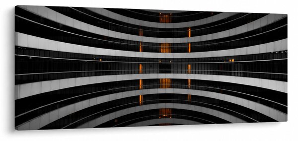 Tablou abstract - clădire (120x50 cm)