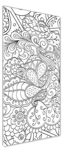Fotografie imprimată pe sticlă zentangle fundal