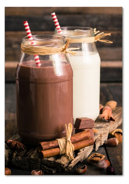 Tablou pe pe sticlă milkshake-uri