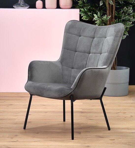 Fotoliu Houston 868, Gri, Tapiterie, 97x71x79cm, 10.5 kg