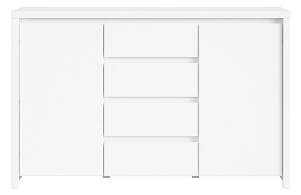 Comodă Nolroma 103, Alb, PAL laminat, 92x144x41cm, 57 kg