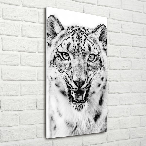 Tablou sticlă leopard de zăpadă