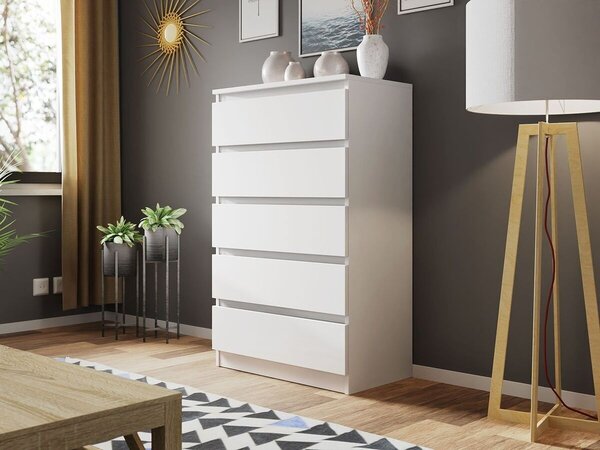 Comodă Comfivo Structor IV, Alb, PAL laminat, 112x70x40cm, 32 kg