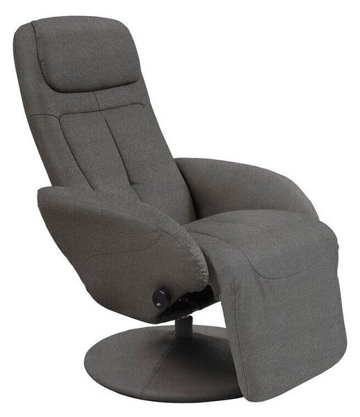 Fotoliu recliner Houston 491Gri inchis, 8x8x8cm, Tapiterie