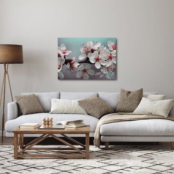 Tablou cu floare - roșie (70x50 cm)