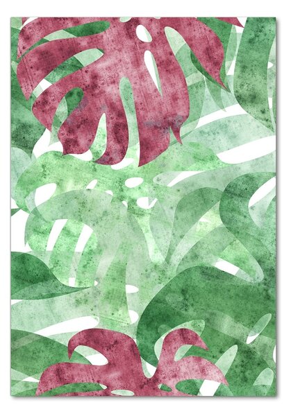 Tablou sticlă Monstera