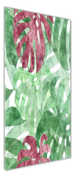 Tablou sticlă Monstera