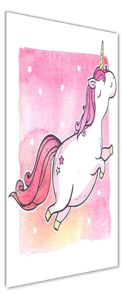 Tablou Printat Pe Sticlă unicorn roz