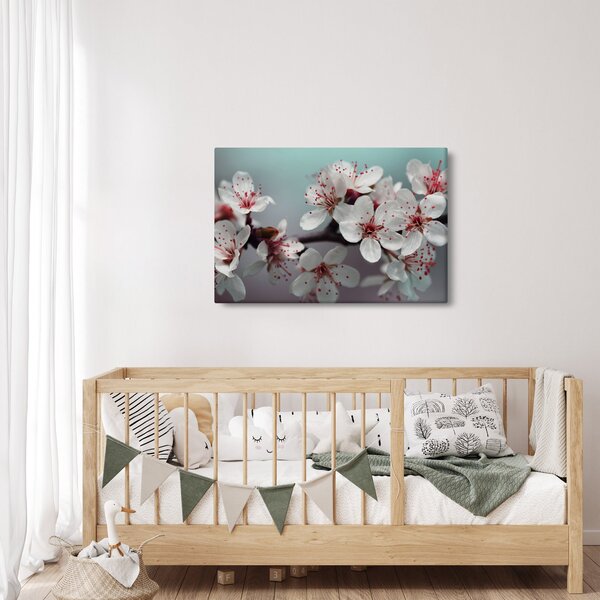 Tablou cu floare - roșie (90x60 cm)