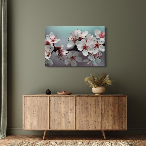 Tablou cu floare - roșie (90x60 cm)