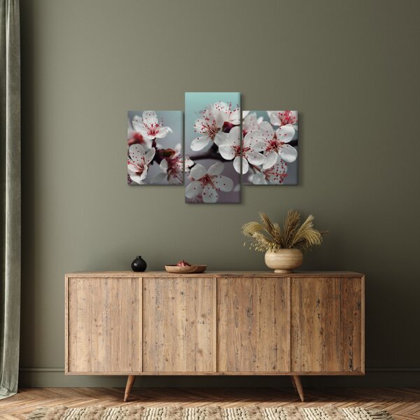Tablou cu floare - roșie (90x60 cm)