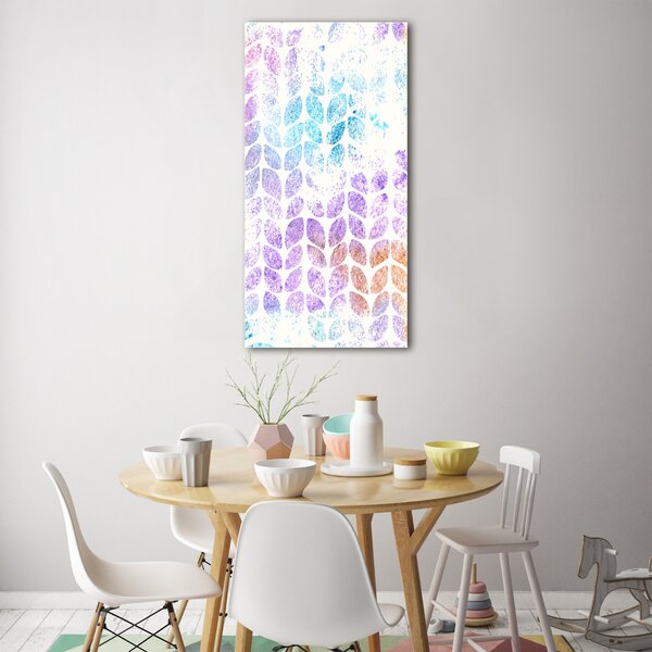 Tablou Printat Pe Sticlă frunze colorate
