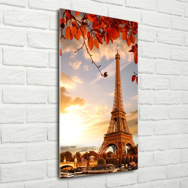 Tablou pe pe sticlă Turnul Eiffel din Paris