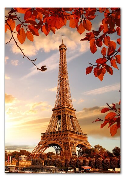Tablou pe pe sticlă Turnul Eiffel din Paris