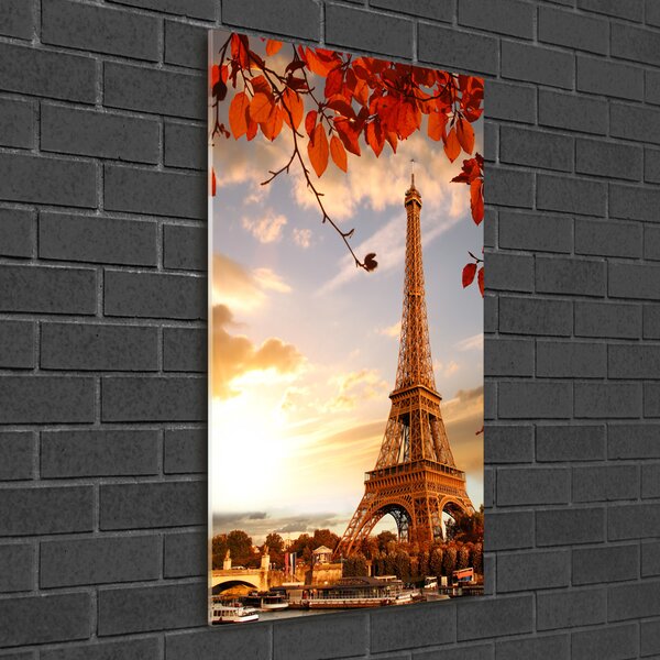 Tablou pe pe sticlă Turnul Eiffel din Paris